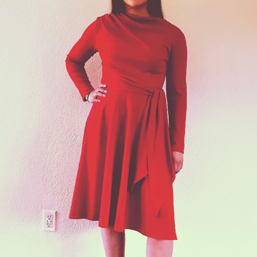Vintage Scarlet Red Dress